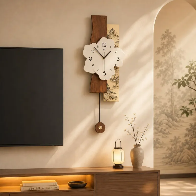 for Song's Aesthetic Wall Clock Living Room High Sense Modern Home Decoration 2026 New Medieval Style