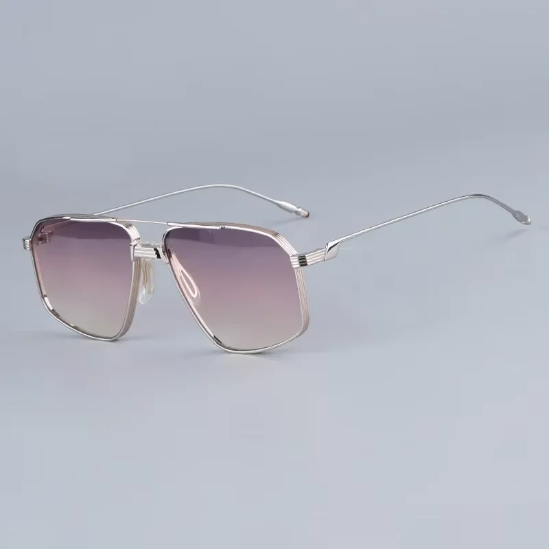 

JMM Alloy Double Bridge Thin Frame Sunglasses Men and Women Brand Designer Handcraft in Japan Optical Prescription Eyeglasses