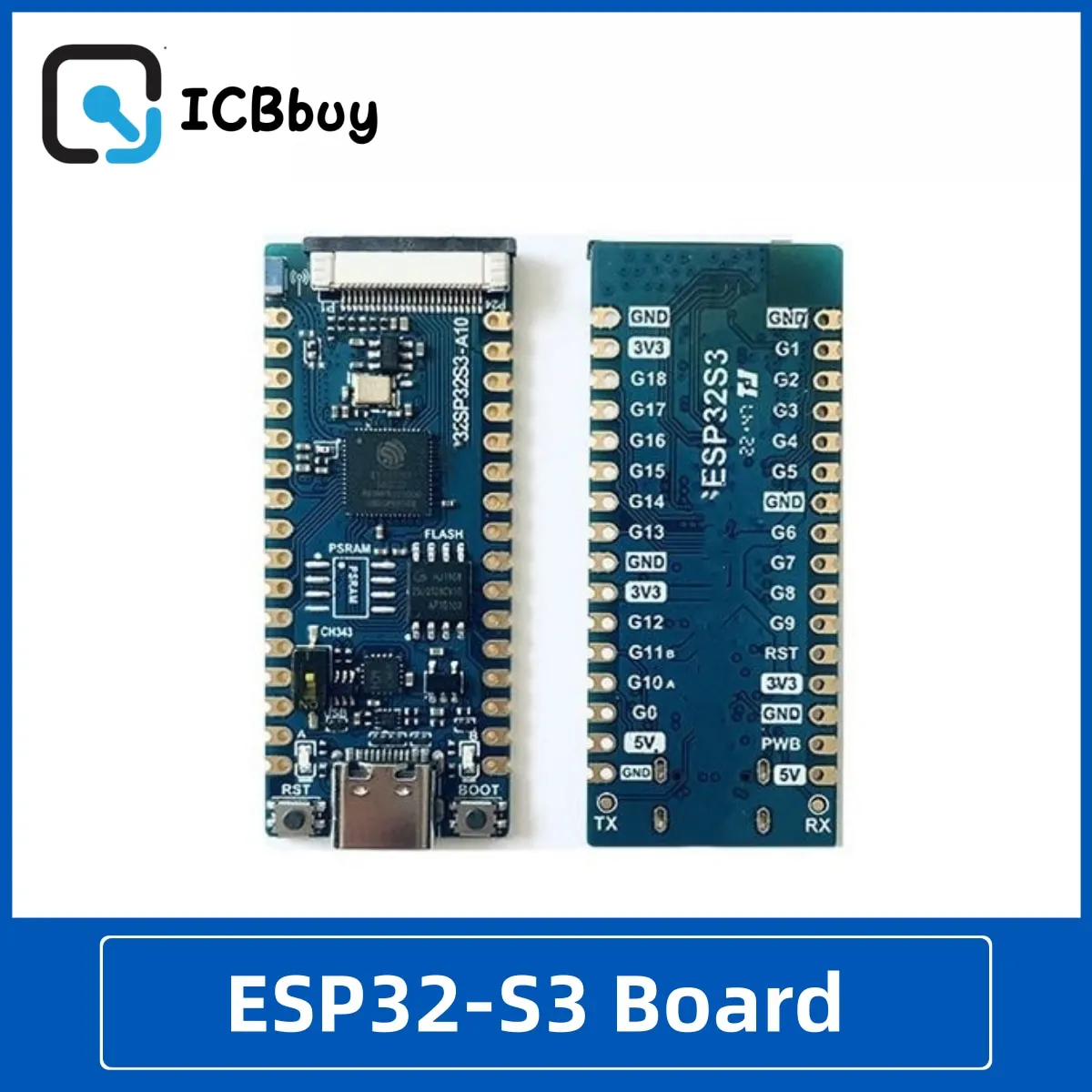 ESP32-S3 Development Board ESP32S3 Core Board 16MB Flash 2.4G Antenna CH343 USB to Serial Port Chip New Original