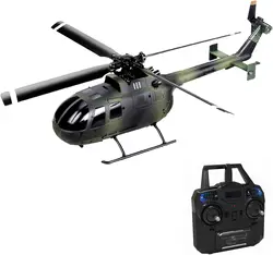 C186 Helicopter Remote Control Single Propeller Without Ailerons 6-axis Gyro Stabilization Airplane Altitude Hold Girls Adults