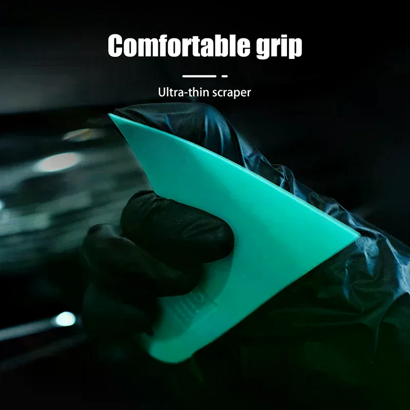 Car Window Film Squeegee Colorful Rubber Triangle Tip Scraper For Vinyl Wrap Sticker Auto Window Tint Film Install Tool