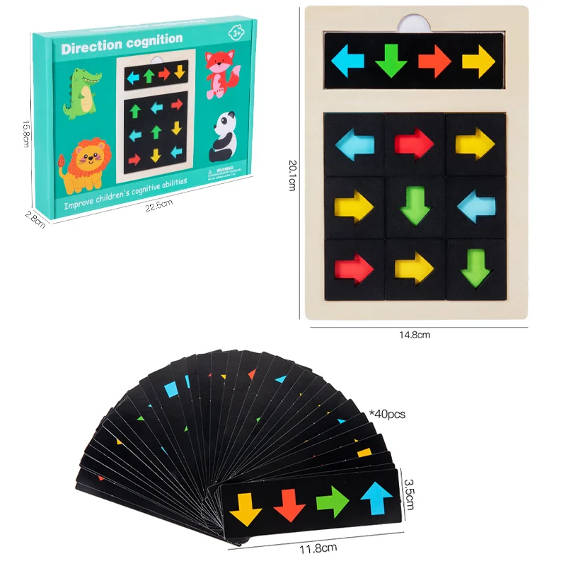 子供の方向認識感覚ゲームモンテッソーリパリッシュおもちゃ論理的思考トレーニング色形状マッチング教育玩具ギフト