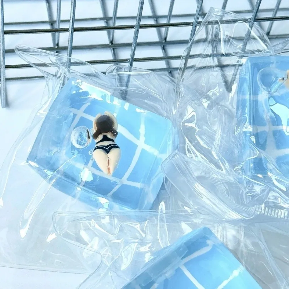 TPR Swimming Pool Soft Squeeze Soft Texture Slow Rebound Squeeze Fidget Pool-Themed Random Style Stress Relief Stress Relief