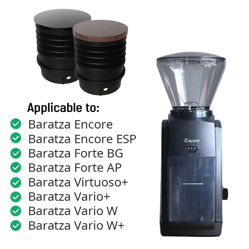 1 قطعة جرعة واحدة هوبر سيليكون بيلو ل Baratza encore ماكينة القهوة غطاء الفول بن تفجير القهوة المتبقية المطحونة