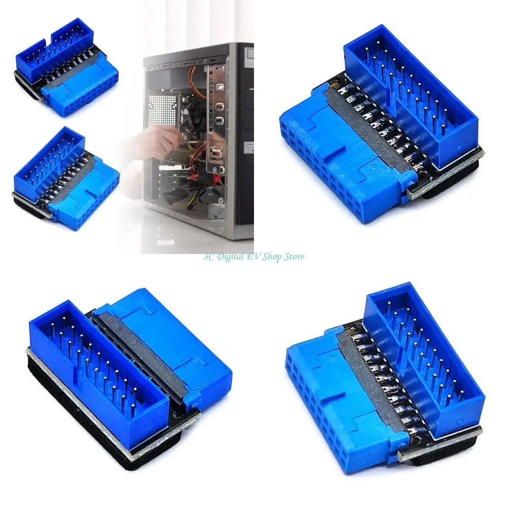 

E74D USB 3.2 Разъемы передней панели материнской платы 19-контактный 20-контактный адаптер разъемов