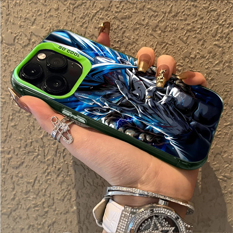 Dragon Ball Super Saiyan Blue Vegito Gogeta Case for iPhone 12 17 Air Pro Max 16 15 11 14 13 Pro Max XS X XR Plus 8 7 SE 2020 view 4