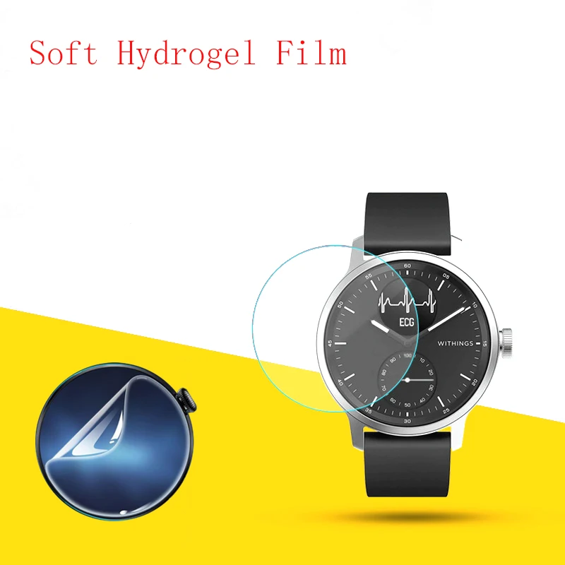 Soft Hydrogel Film Clear HD Transparent Protector Protective Guard Smart watch for Withings Scanwatch 42mm D37mm 10PCS