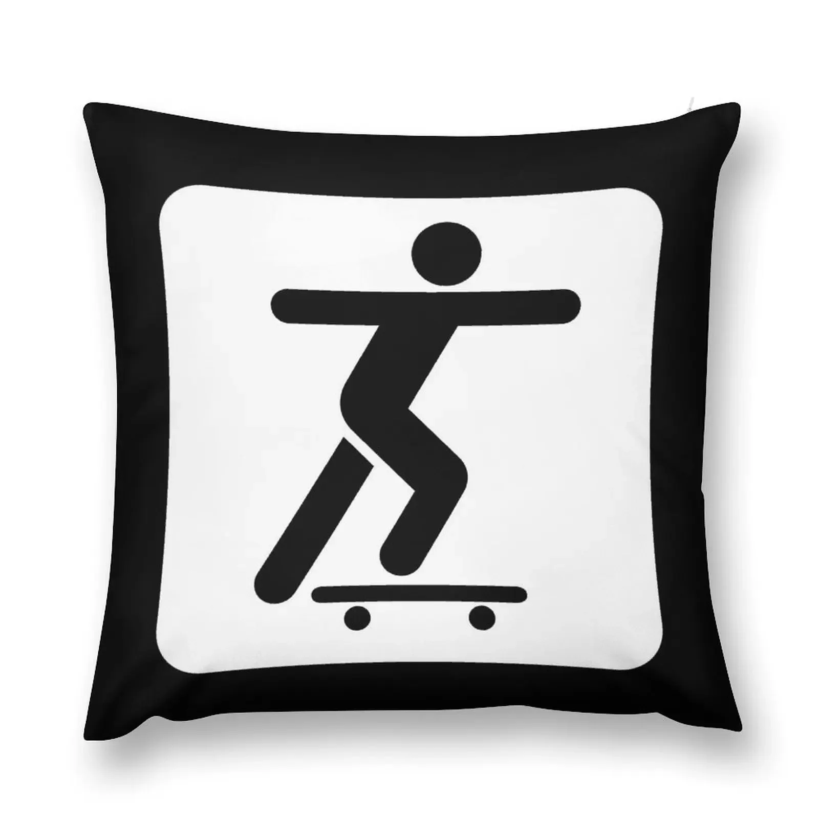 

Skateboarder Sign Throw Pillow Christmas Covers Cushions Cover Sofa Pillow Cover Luxury Living Room Decorative Cushions pillow