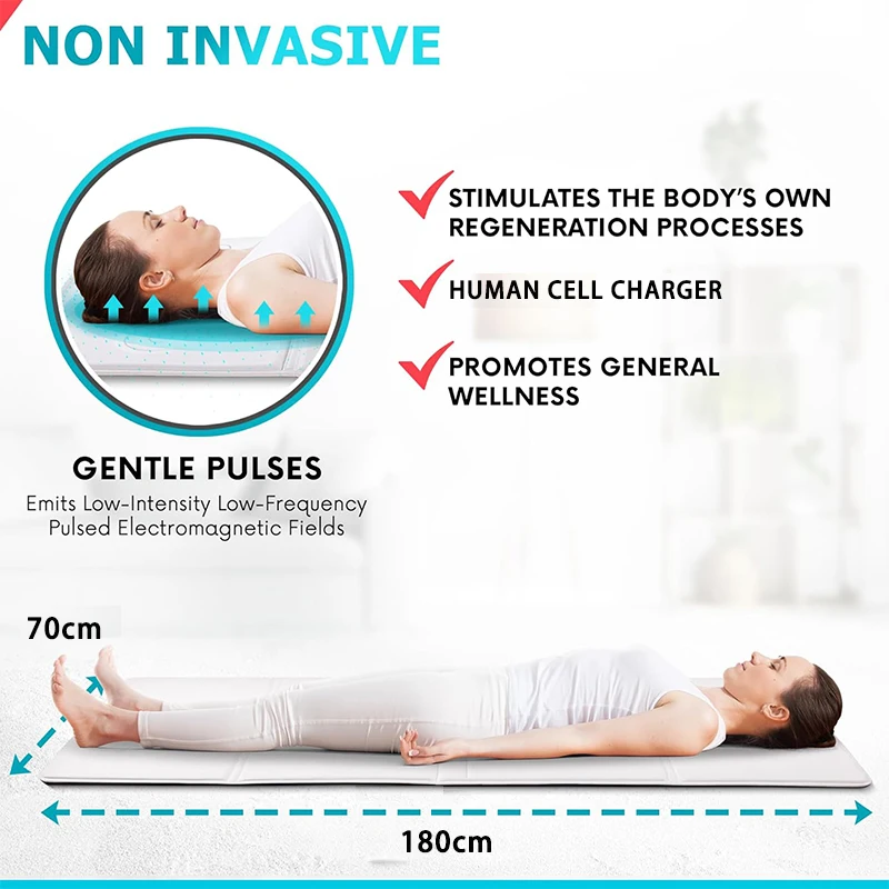 Portable multi-functional PEMF magnetic therapy device Yoga MATS assist meditation in improving microcirculation