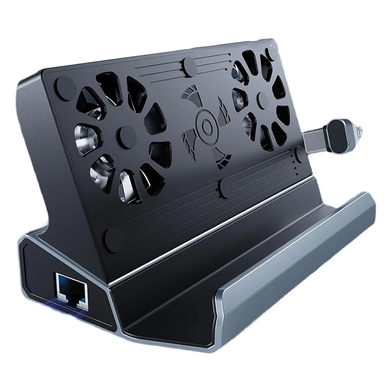 

AT82-For Steam Deck/ROG Ally/Legion Go,10 In 1 Dual Fan Docking Station 1000Mbps Ethernet Port, 3.0 PD100W Charging
