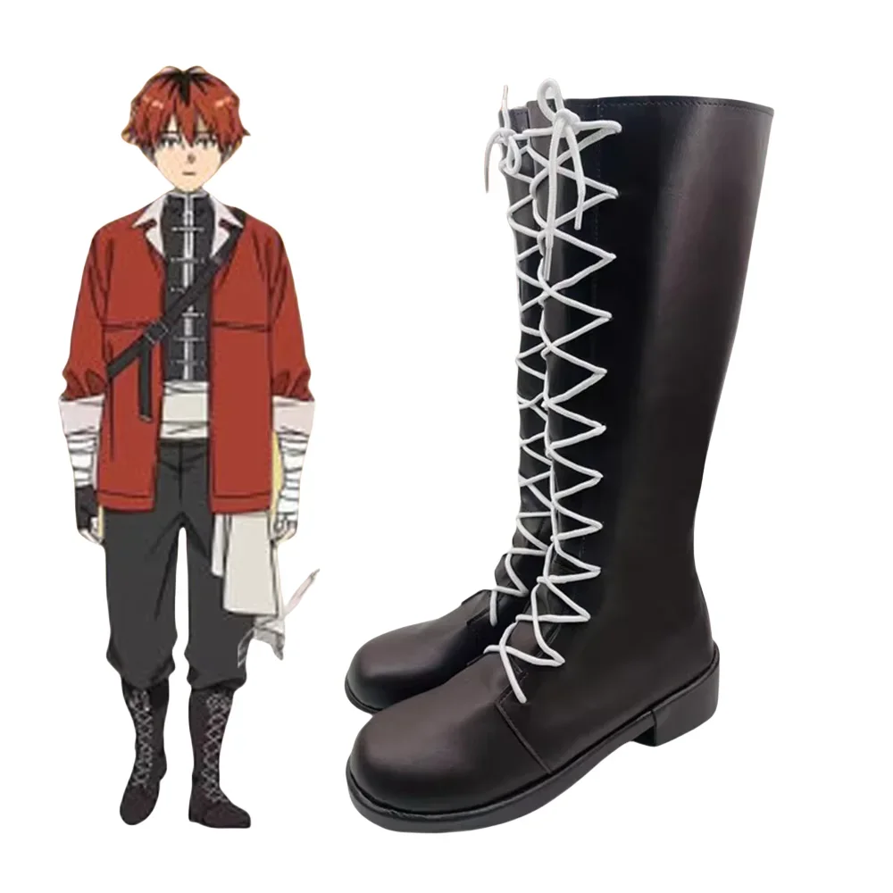 anime-frieren-beyond-journey's-end-stark-cosplay-chaussures-bottes-fabriquees