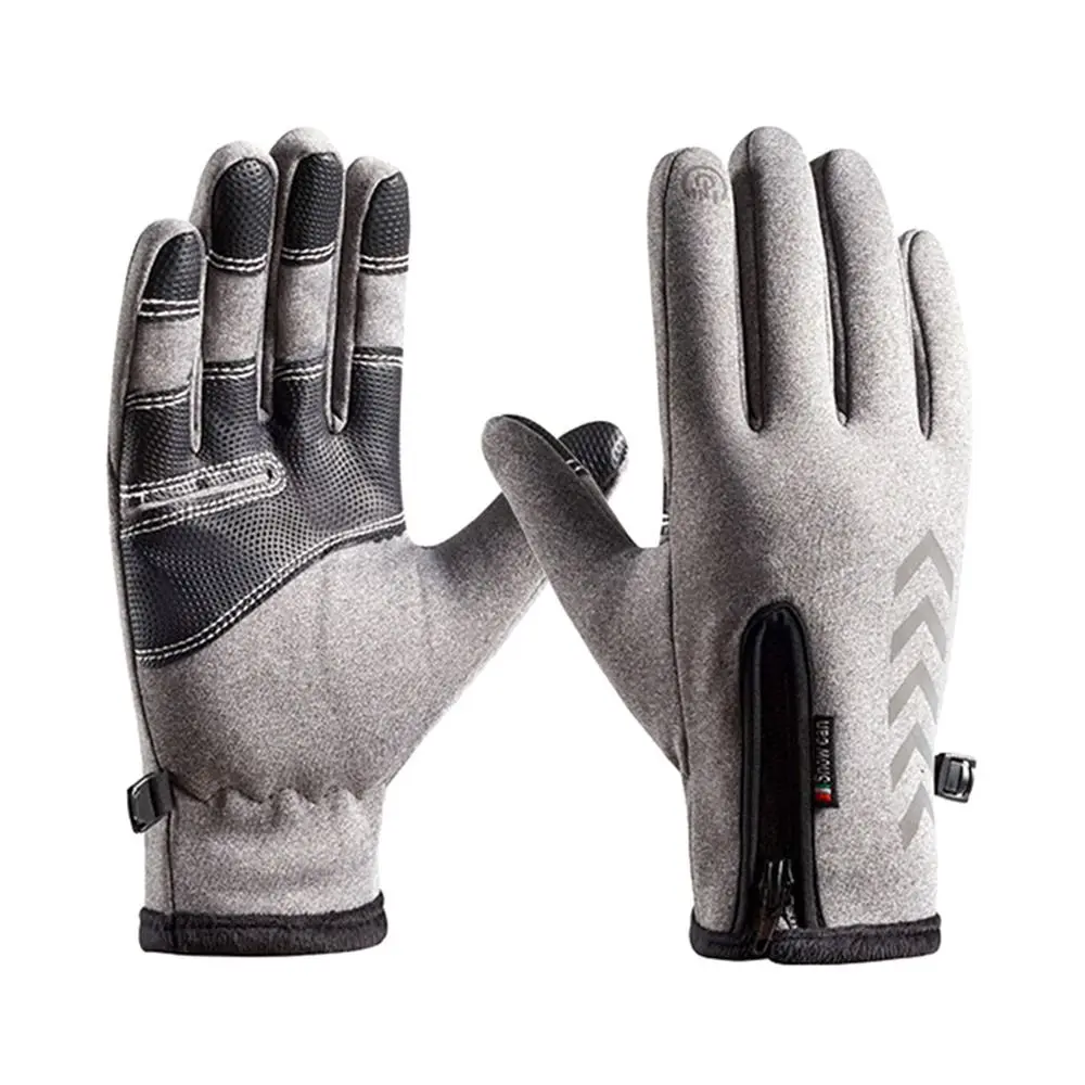 

Reflective Plush Hiking Winter Gloves Warm Gloves Riding Gloves Sports Gloves Mittens Protection