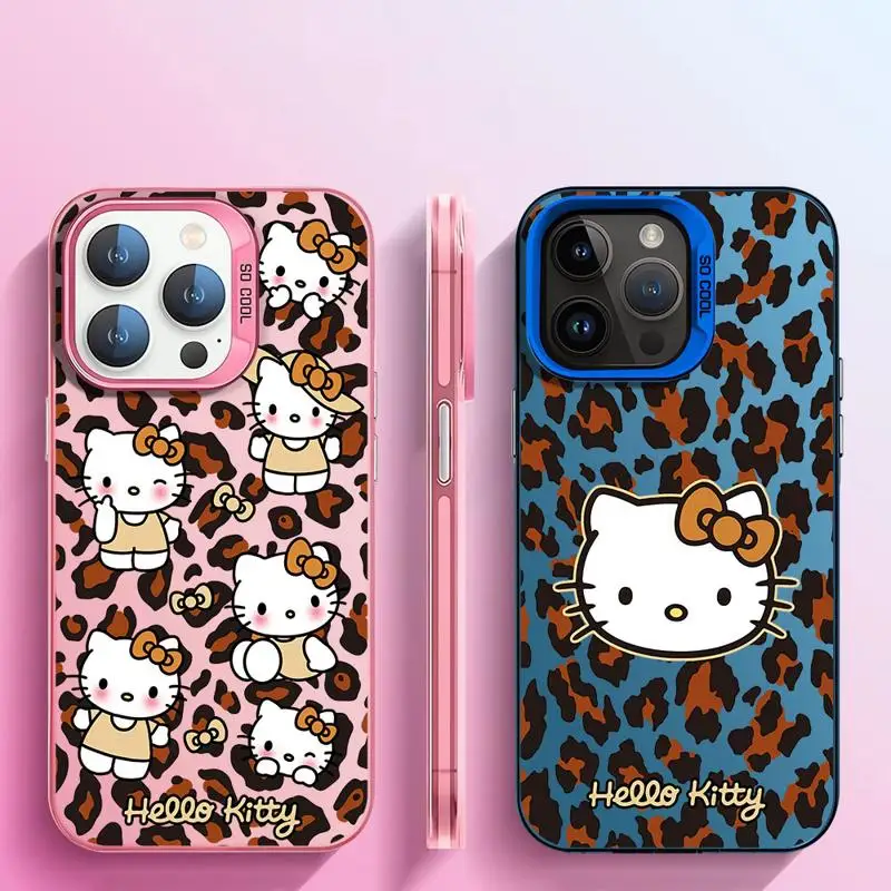 Cartoon Hello Kitty Case For Apple iPhone 11 13 15 Pro Max 14 Plus 12 16 Phone Cover Silicone Shell Shockproof Protective Funda