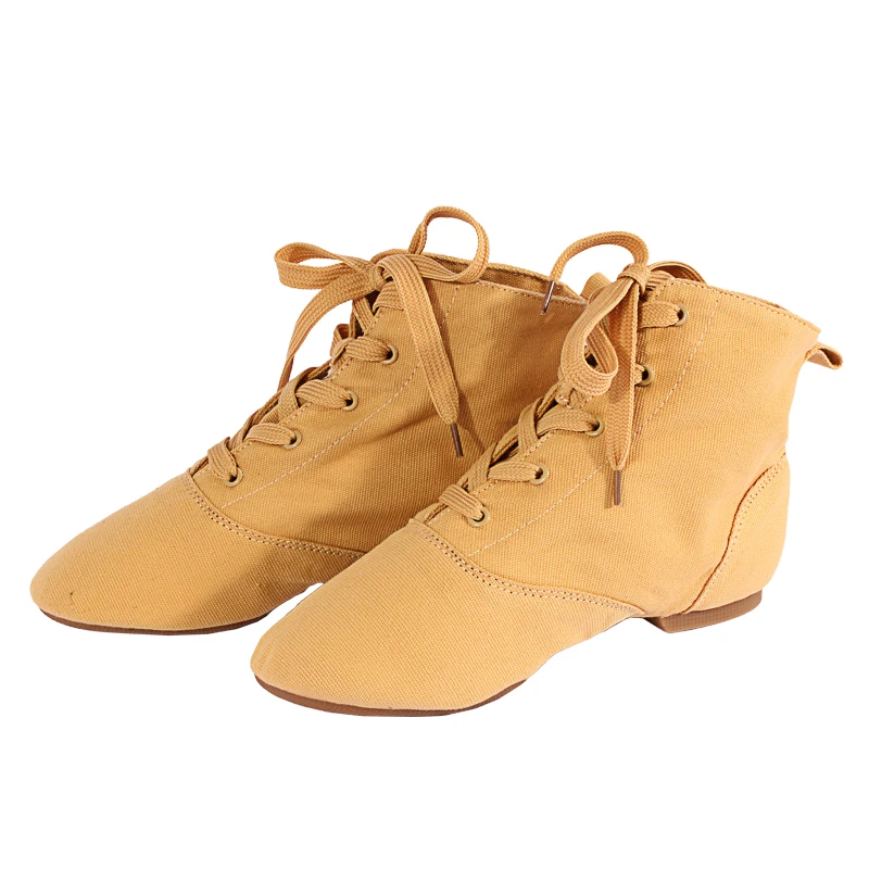 Chaussures de danse montantes pour femmes, baskets de danse, bottes de jazz en toile, chaussures de ballet à semelle souple, adultes et enfants