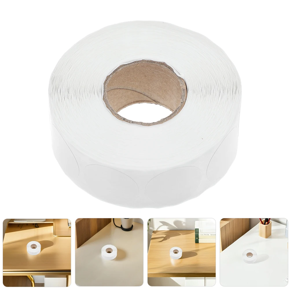 

3Mm White Round Adhesive Stickers Office Classroom Home Small Item Labeling Organization Color Coding Marking Sealing Mailing