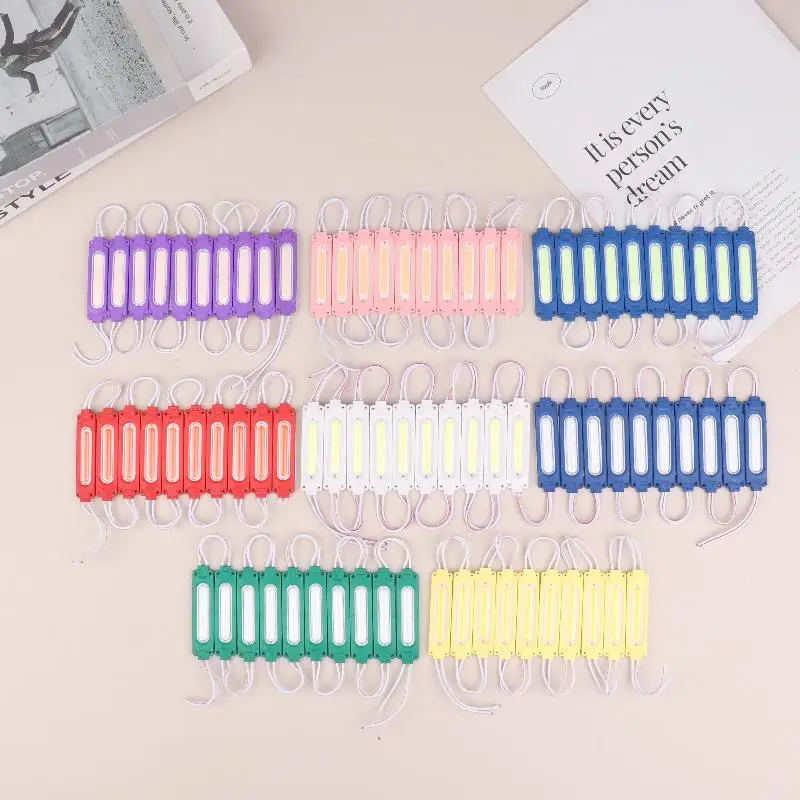 10PCS/lot 12V/24V Multicolour Led Modules COB Light Backlight Shop Banner Waterproof IP65 Decorations Warm White