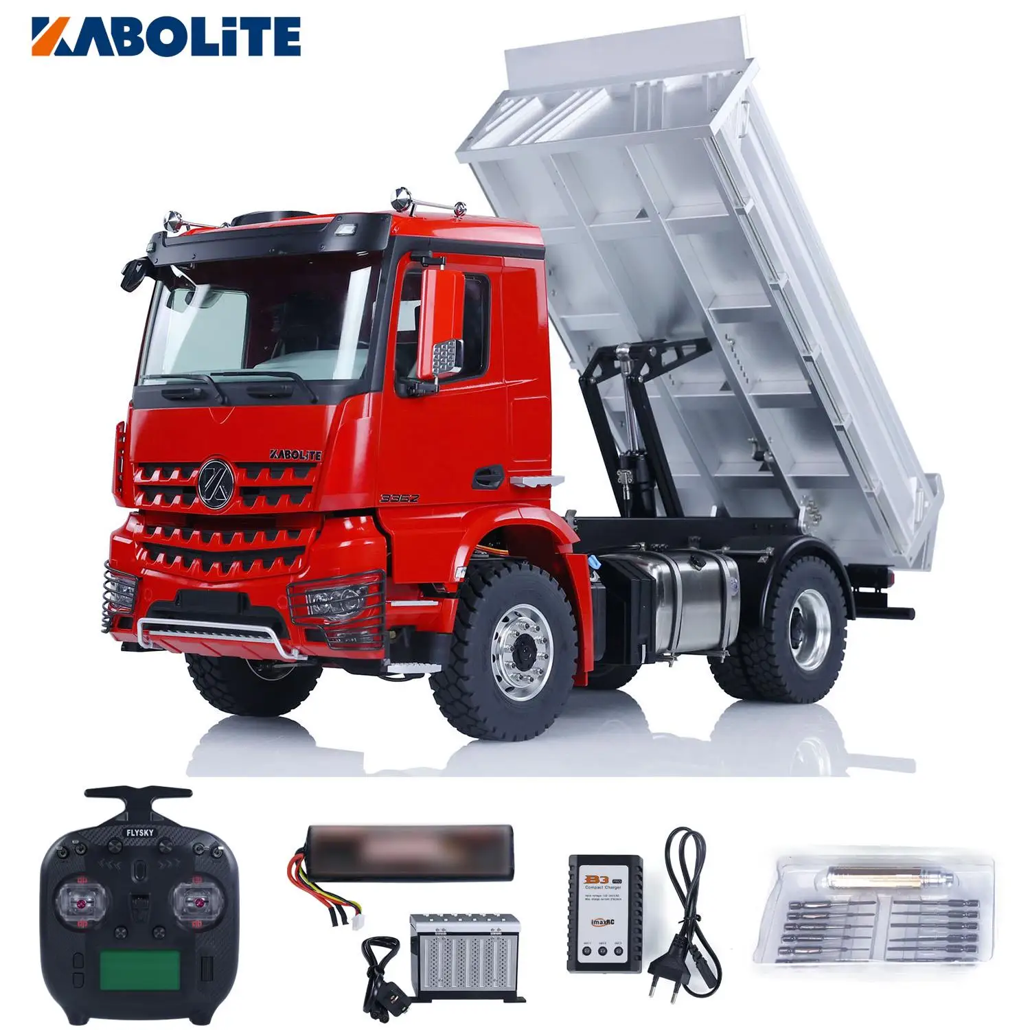 

In Stock KABOLITE 1/14 4WD Metal Hydraulic RC Dumper Car RC Tipper Truck K3362 Light System Radio Controlled Outdoor Toys Gift