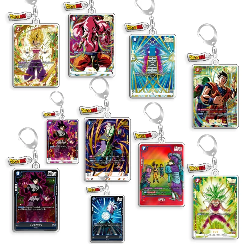 Llavero de acrílico de 5 cm con diseño de personajes de Dragon Ball (Caulifla, Champa, Son Gohan, Piccolo, Kale, Zamasu) - Regalo de juguete de anime hecho a mano