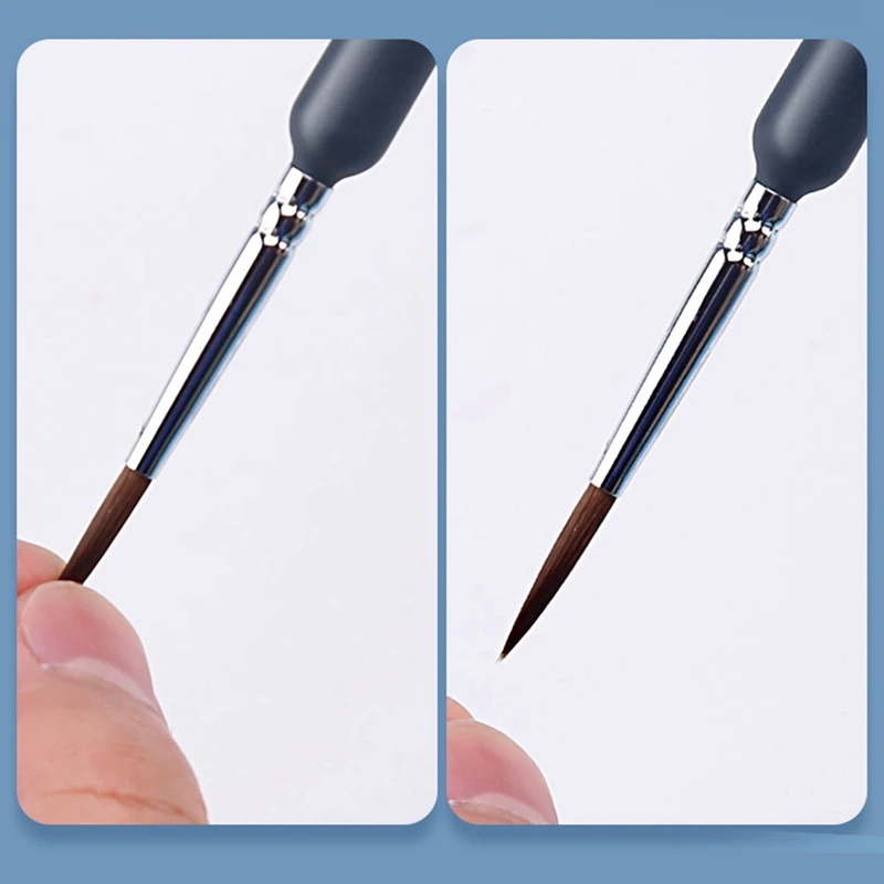 9Piece Fine Detail Paint Brush Small Paint Brush With 9 Sizes For Watercolor Painting Acrylic Drawing