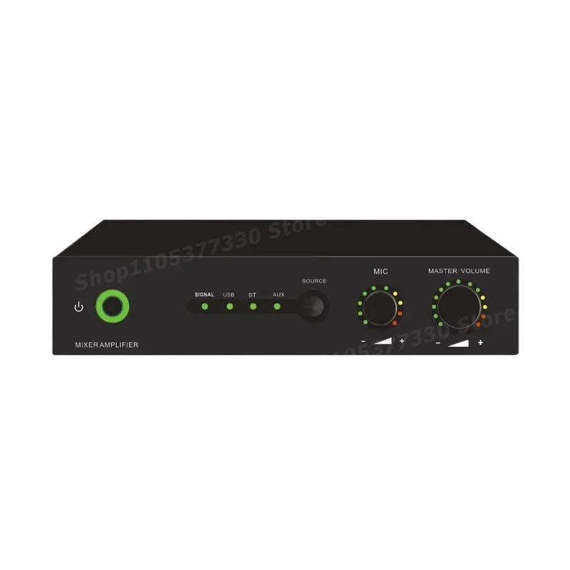 AI280 Mini Digital Power Amplifier 2X80W Commercial Multimedia Amp Metal Housing 10K Input Impedance Low Distortion
