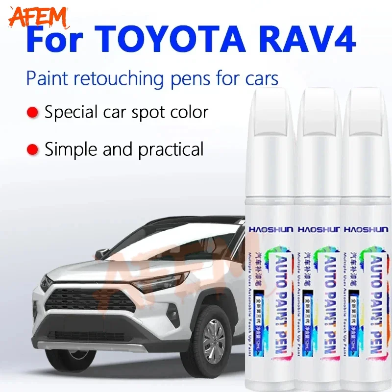 For Toyota RAV4 Car Paint Surface Repair Paint Pen To Increase Gloss Varnish Scratch Removal Repair Tool White Super White  040