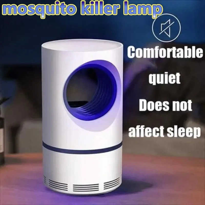 Mosquito Repelente Luz LED, Inalação Anti-Mosquito Lâmpada, USB, interior Fotocatalisador, Mudo, Novo