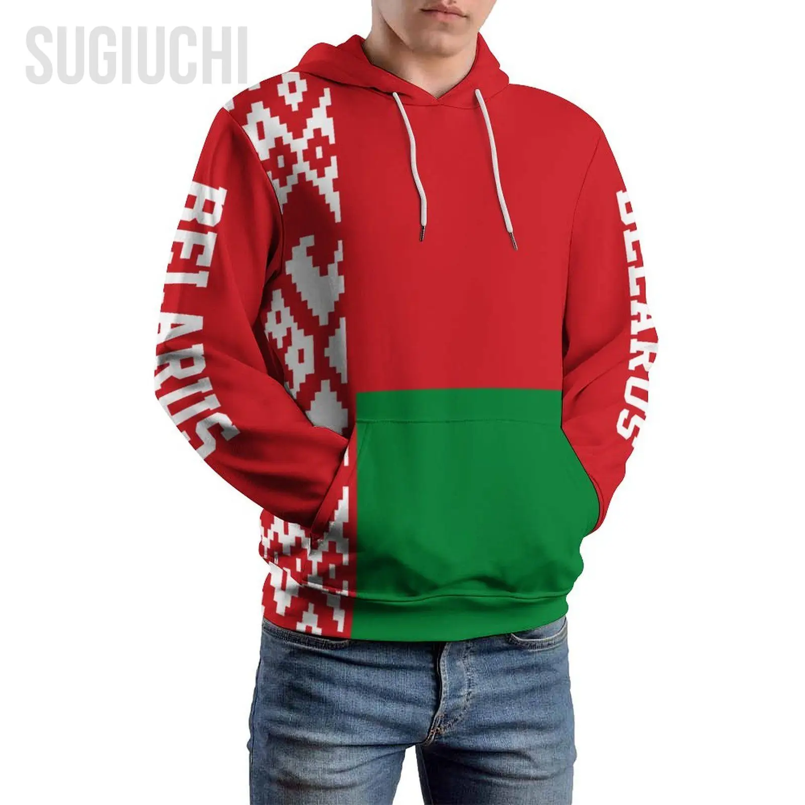 Unisex 3D Hoodie Belarus Flag Men Women Polyester Harajuku Sweatshirt Pullover Hoodies Casual Cool