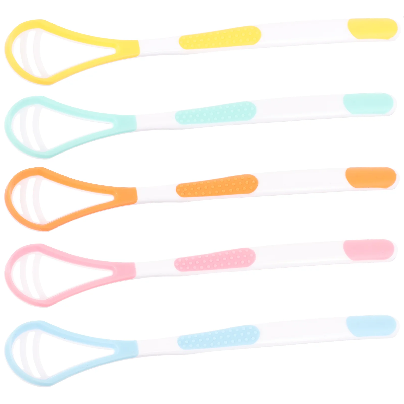 5 Pcs Tongue Brush Cleaners for Adults Portable Scraper Kids Hard Glue Scrapers