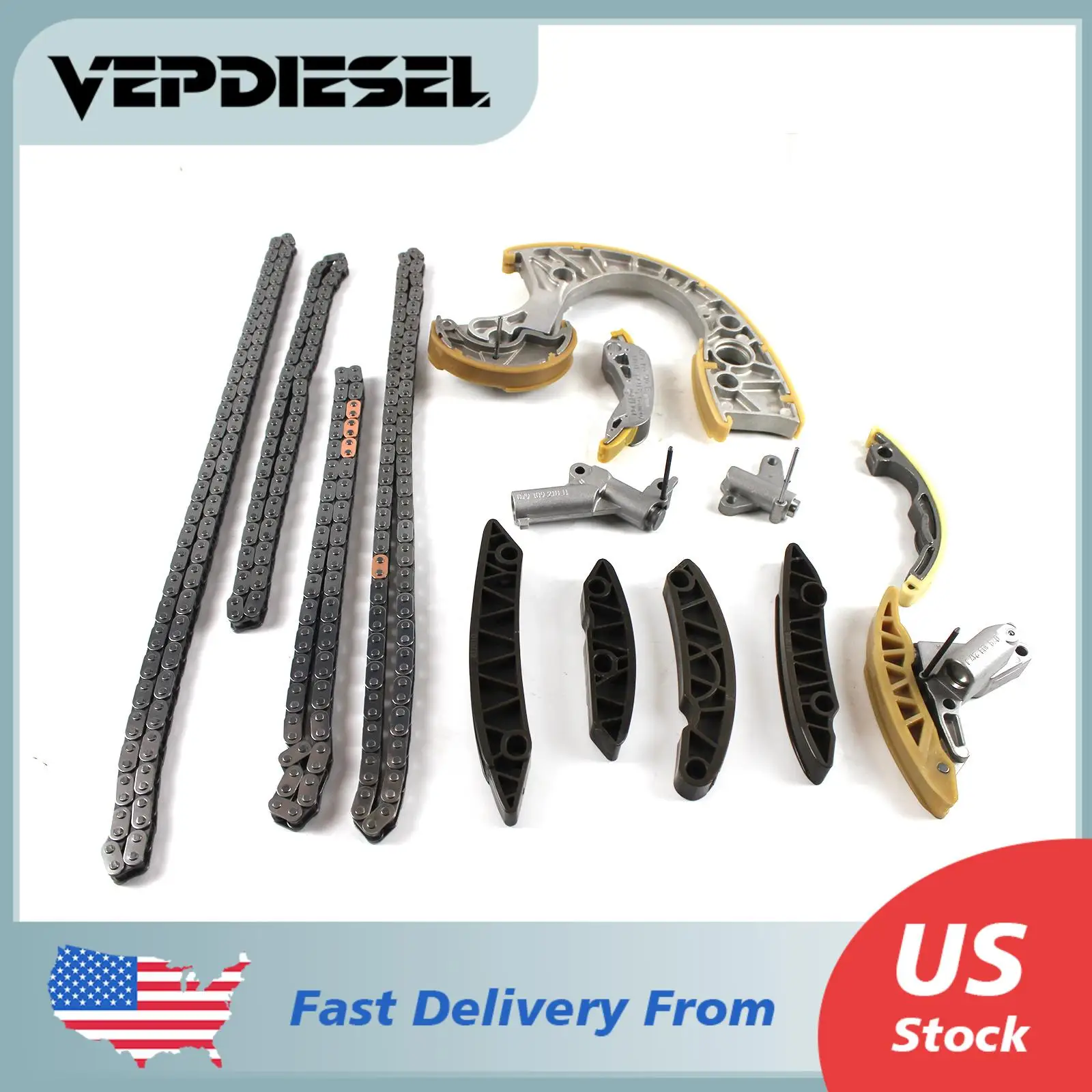 1x Timing Chain Kit For 2003-2009 AUDI A6 Allroad Quattro S4 BNK BHF BAT BAS 4.2L V8 With 12 Months Warranty