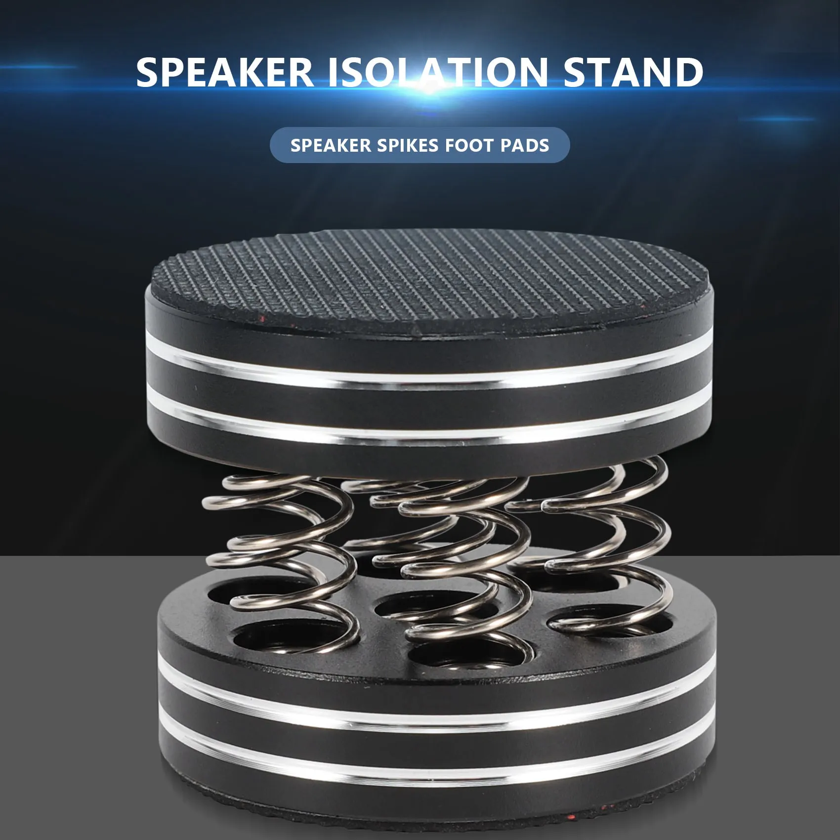 رائعة-4 قطعة اوديوفيلي صدمة المسامير الربيع التخميد وسادة HIFI حامل قدم المتكلم سبايك الصوت CD مكبر للصوت وسادة للقدم #2