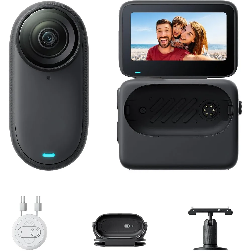 

New 4K Tiny Portable Vlogging Camera Hands-Free Mount Anywhere Stabilization 140 Min Battery Life 10m Waterproof Pet Camera