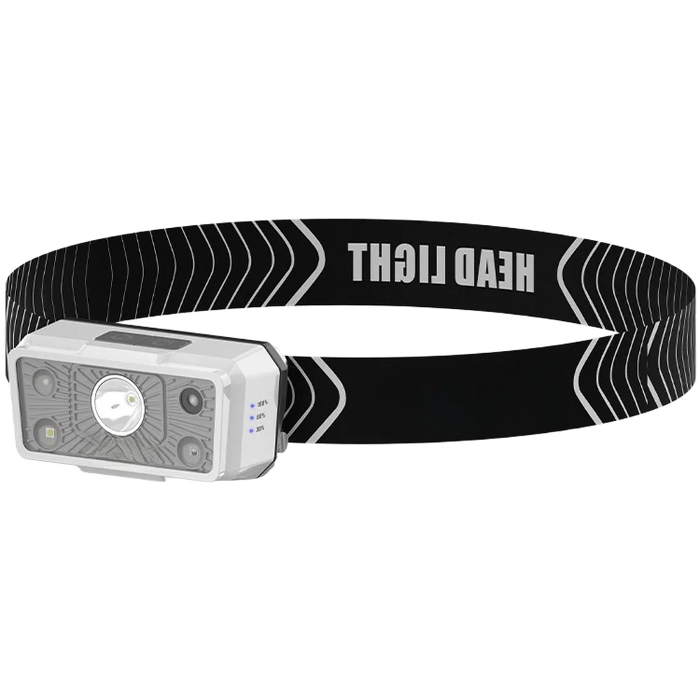 Multitool Infrared Sensor Headlamp 50 Grams Rechargeable Headlamp High Beam Low Beam Red Beam Flashing Red Beam