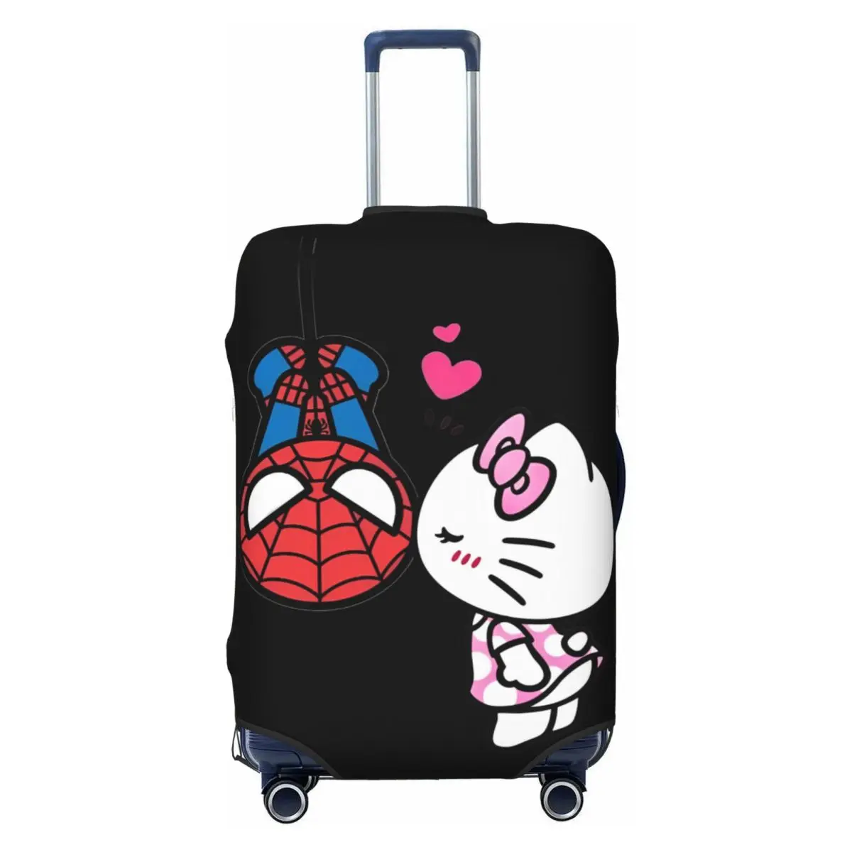 Hello Kitty Cartoon Spiderman Luggage Cover Fits 18-32 Inch Suitcases Elastic Suitcase Cover Protector Travel Accessories