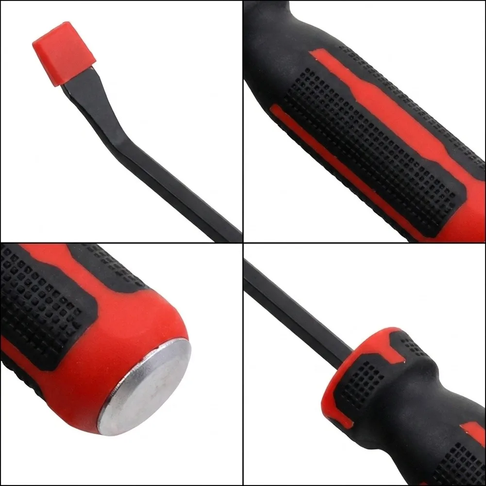 Integrated Strike Cap Pry Bar Set Removing Baseboards Effective For Household Tasks Non-Slip Grip Handle For Automotive Repairs