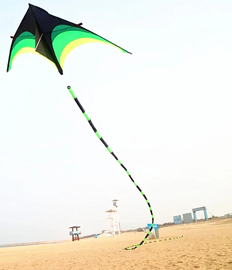 Nowe duże ogony latawce latający latawiec wachlarze latawce tęczowy ogon latawiec dla dzieci basta juego de mesa spinning boy rope fun snake kite