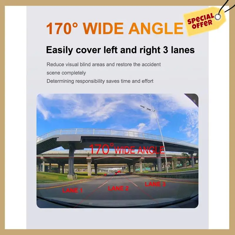 

2K видеорегистратор, передняя и задняя двойная камера, автомобильный видеорегистратор, видеорегистратор ночного видения, 24-часовой парковочный монитор, встроенный Wi-Fi-WMAN