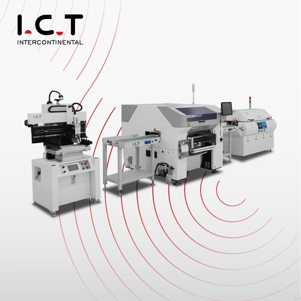 ICT Full Automatic Full Mounting Production Line SMT Machine Full Line Mobile PCBA SMT Line  With Low Price