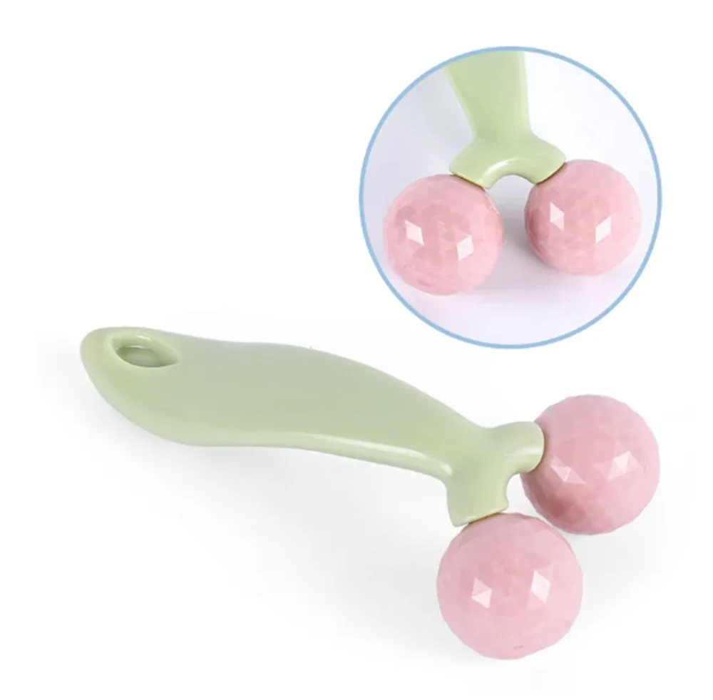 Double Ball massager face lift tighten v face Massager Neck Massager hand-held roller