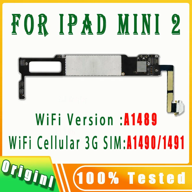 

Бесплатная разблокированная материнская плата iCloud для iPad Mini 2, логические платы A1489 A490 A1490 с полным чипом и системами