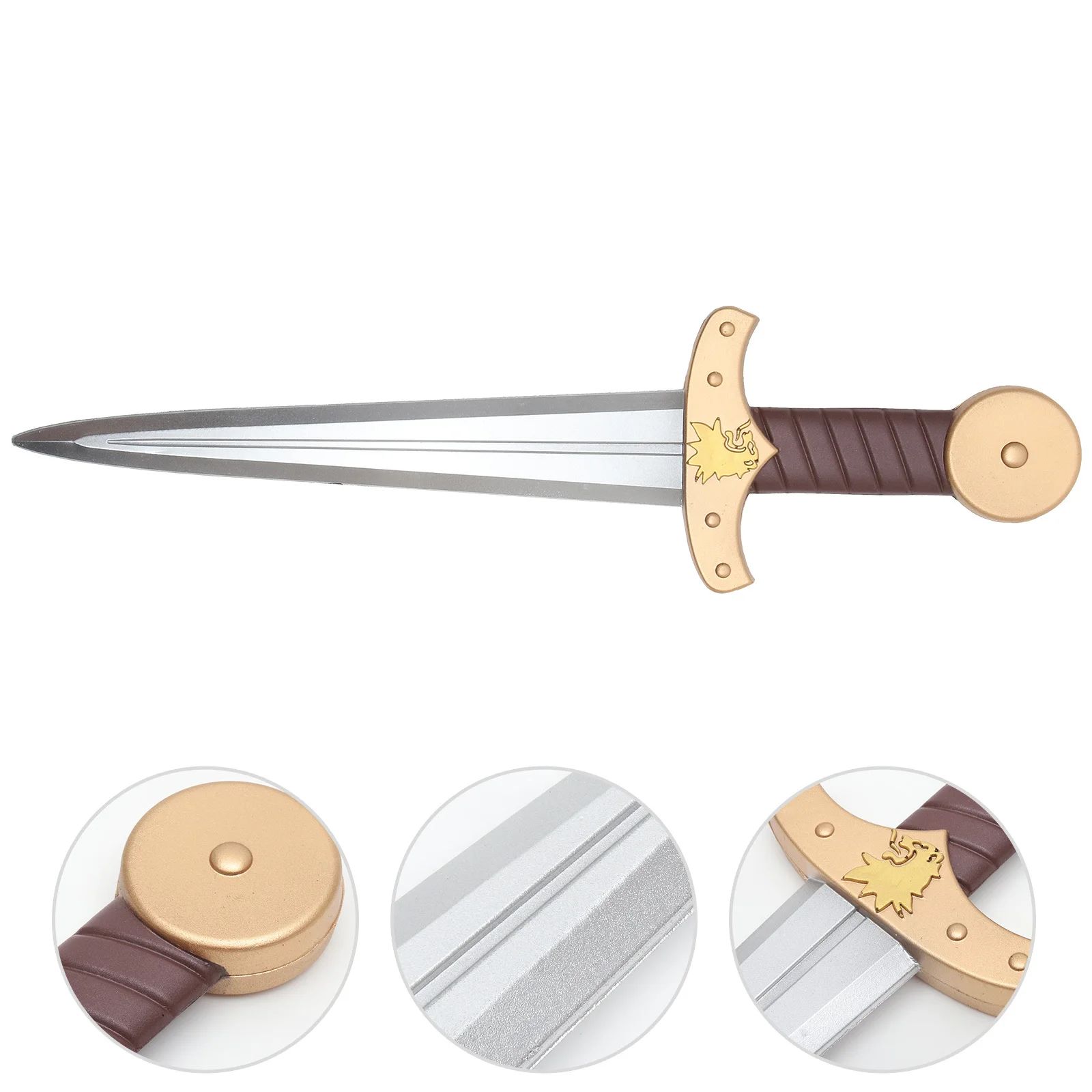 Interactive Knight Sword Prop Exquisite Design Simulated Sword for Cosplay Supplies Halloween Party Decoration Use