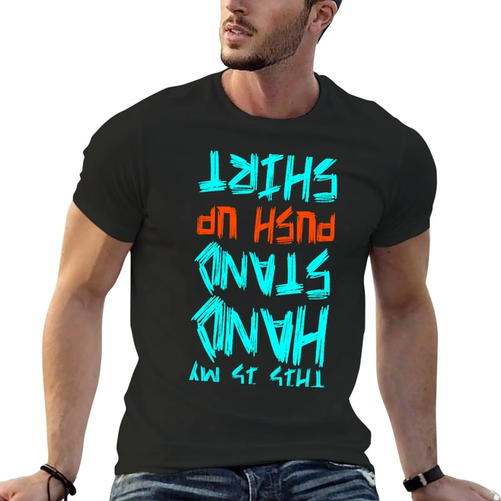 Hand Stand Push Up Shirt T-Shirt cheap stuff shirts graphic tees cute clothes anime shirts men