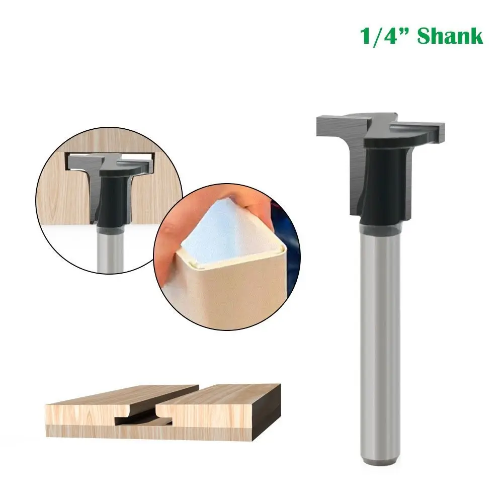 1/4" Shank Arc Bending Router Bit T-half Round High Strength Arc Bending Integrated Cutter YG8 Flat Slotted Milling Cutter