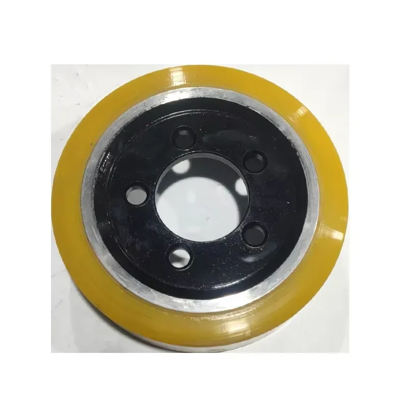 250x75x80mm PU Drive Wheel for Electric Forklift Replacement Part 802846 Heavy Duty Industrial Caster Wheel Assembly Electric