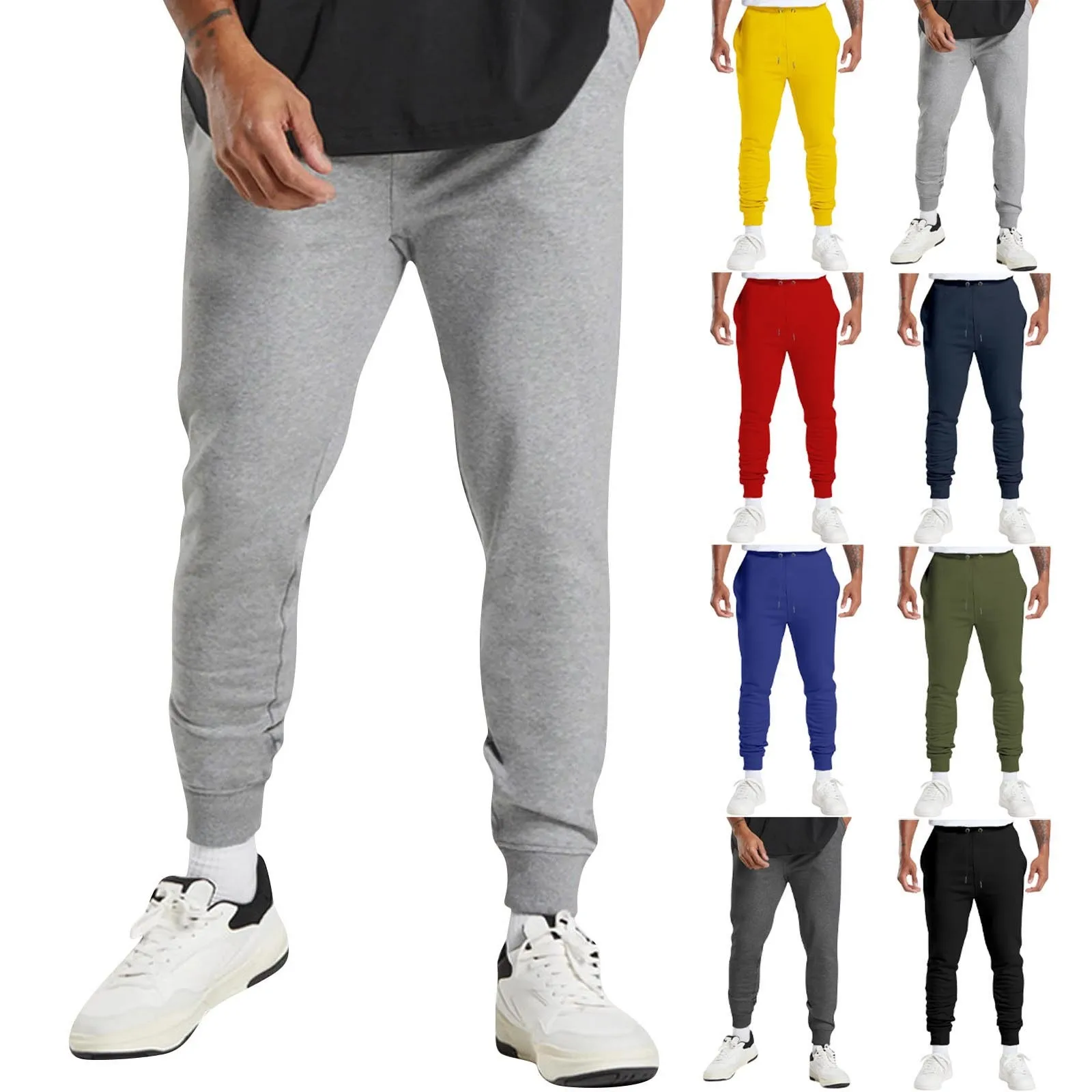 

2024 Men Casual Sports Pants Running Workout Jogging Long Pants Gym Sport Trousers For Men Jogger Sweatpants Ropa Hombre