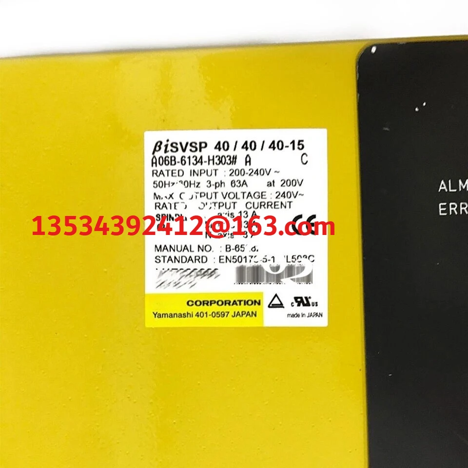 

For FANUC A06B-6134-H303#A Servo Driver Amplifier A06B-6134-H303 Used