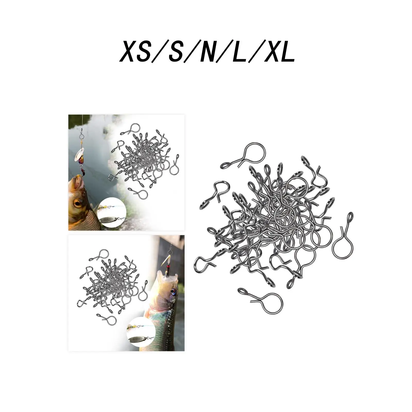 

50 шт., защелки для ловли нахлыстом без узла, защелки для подвешивания приманок, приманки с крючками для мушек