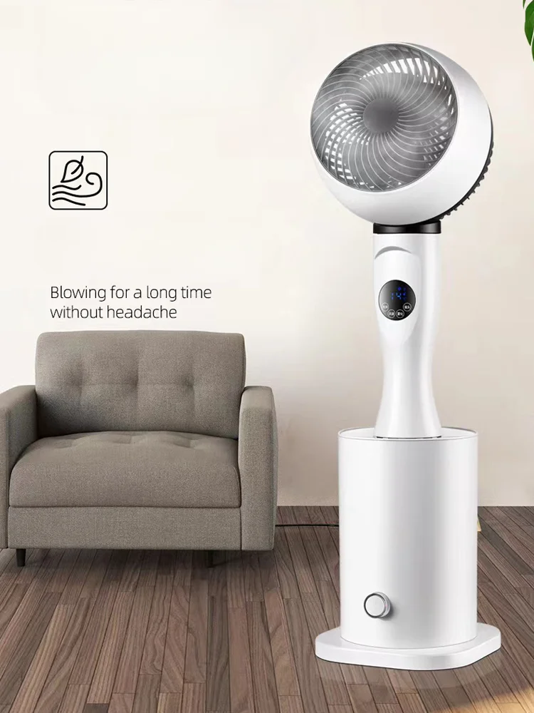 

Electric Fan Thermantidote Household Small Refrigeration Air Circulator Bedroom Dorm Floor Spray Vertical Air Conditioner Fan