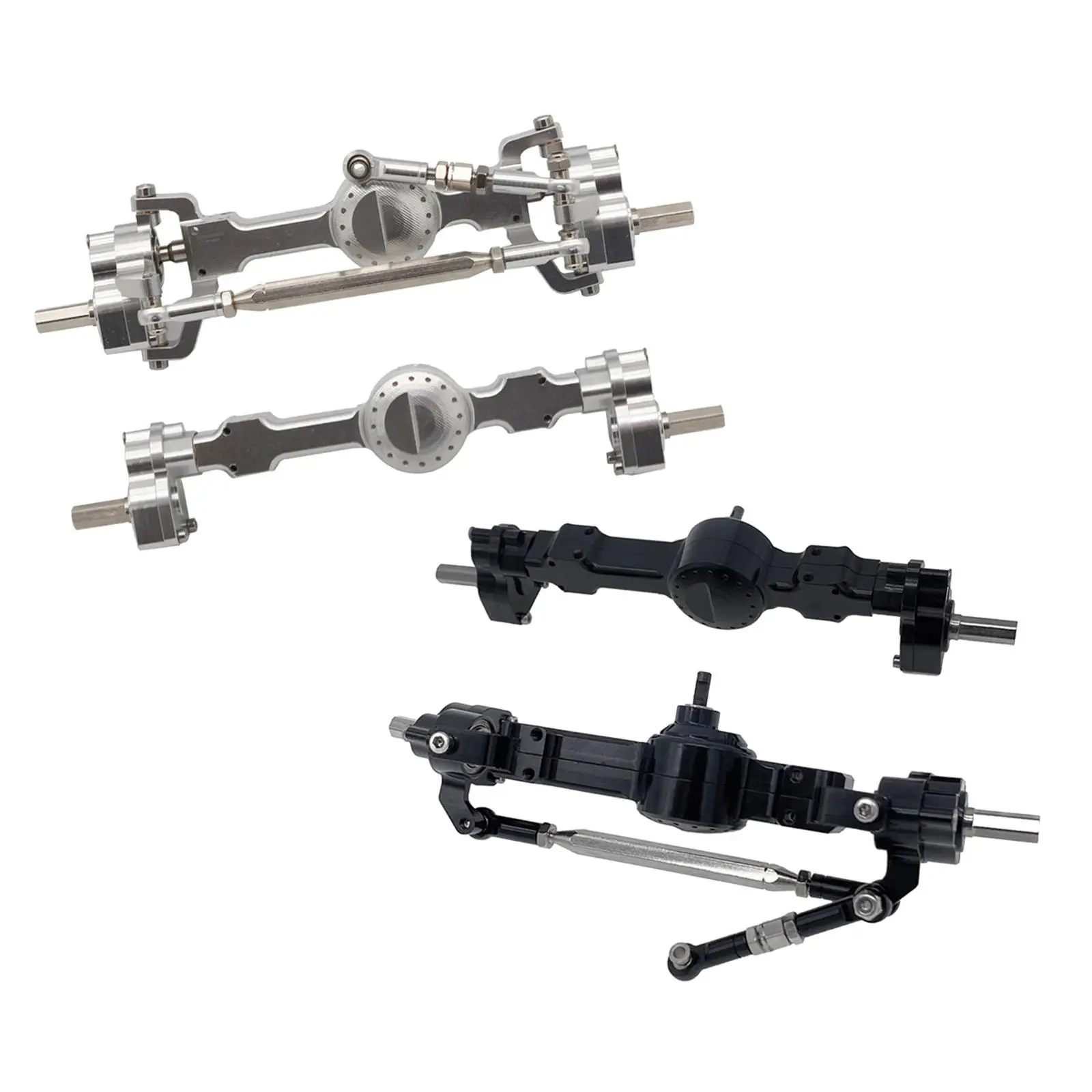 Front and Rear Axle Set DIY Convenient Upgrade for 1/12 MN99S B16 B24 MN91