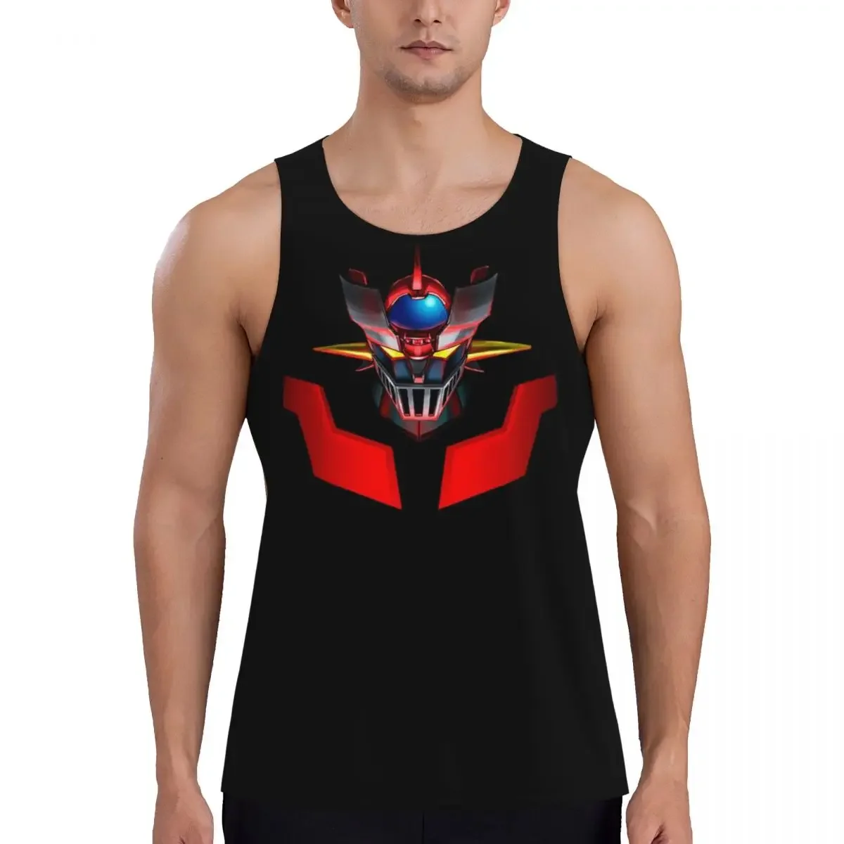 Quick Dry Nordic Mazinger Z Anime UFO Robot Sofa Grendizer Goldorak Gym Tank Muscle Sleeveless Shirt Bodybuilding Vest