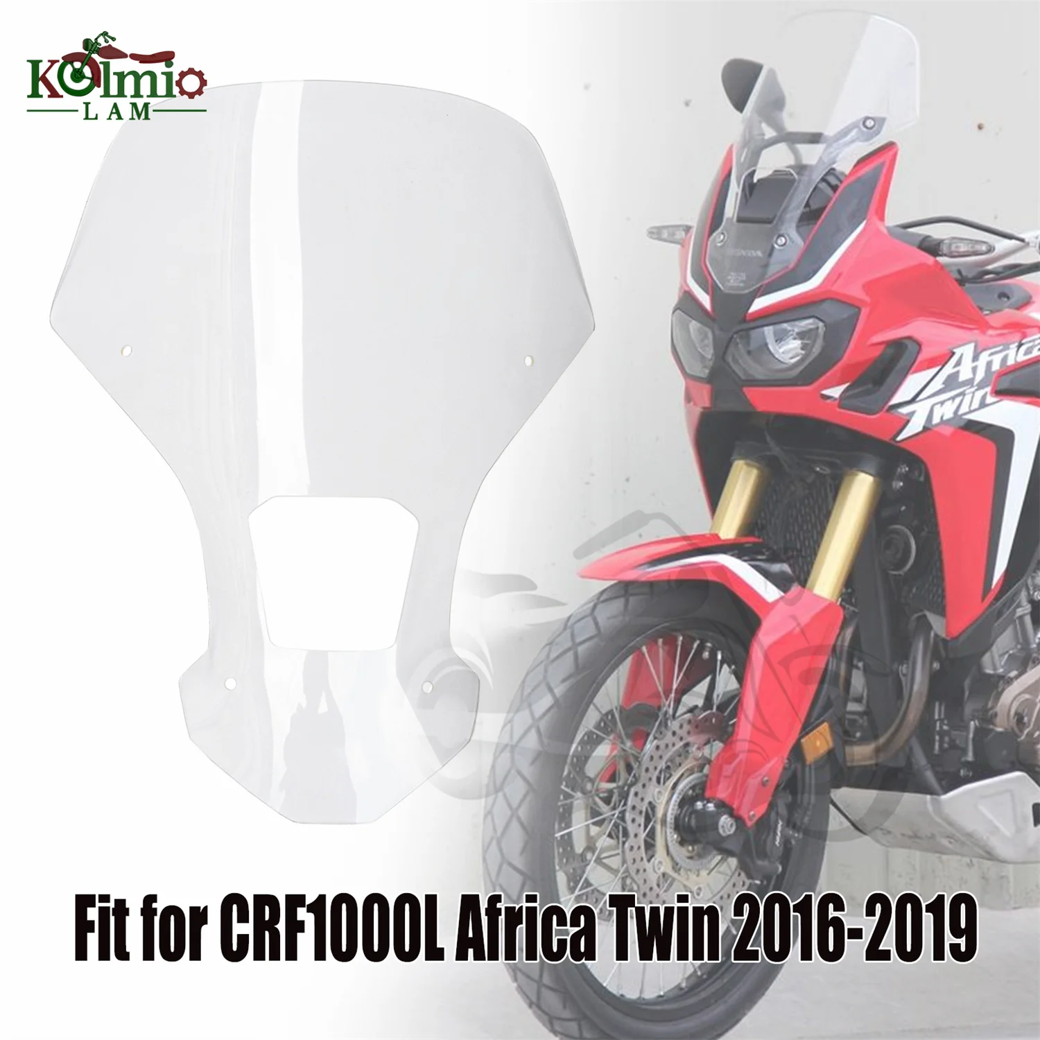 45 cm Motorrad-Windschutzscheibe, passend für 2016–2019, Honda CRF1000L Africa Twin CRF 1000L 2017 2018, Windabweiser CRF1000